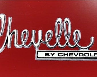 Vintage Chevrolet Chevy Chevelle SS badge sticker decal