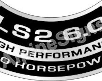 Custom Chevy LS1 LS2 LS3 LS6 LSX High Performance Air Cleaner sticker decal