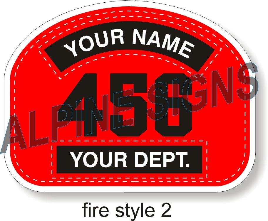 Fire Firefighter Engineer Helmet Shield Sticker Custom Just for You Etsy