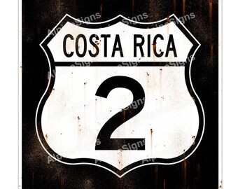 24"x24" Costa Rica highway sign