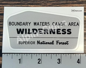 Boundary Waters Canoe Area Wilderness Superior National Forest Minnesota sticker decal