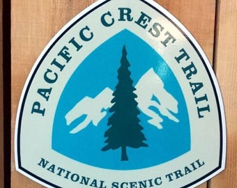 Pacific Crest Trail sign, PCT sign, Sierra Nevada trail sign, backpacking trail sign, hiking trail sign, thru hiker sign, through hiker sign