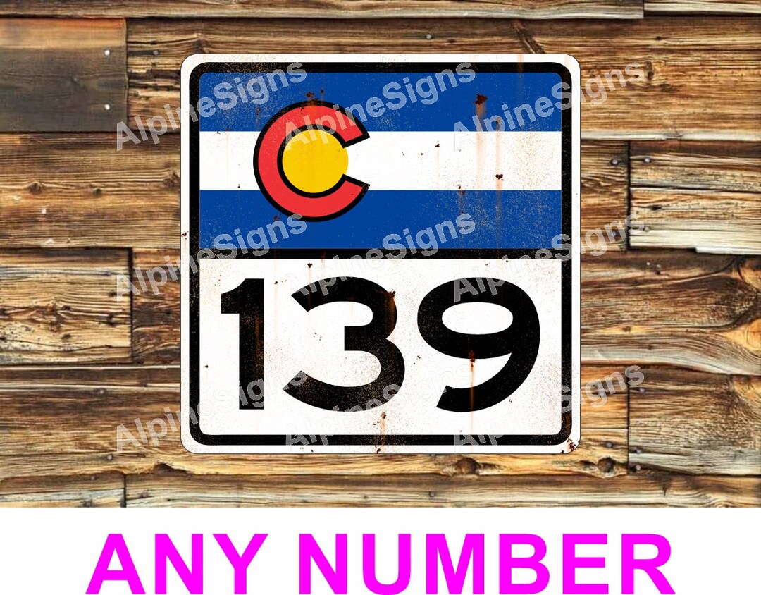 Colorado State Highway Sign - Aluminum for Outdoors - Etsy