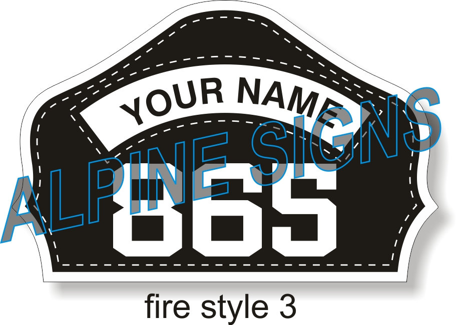 Fire Firefighter Engineer Helmet Shield Sticker Custom Just for You Etsy
