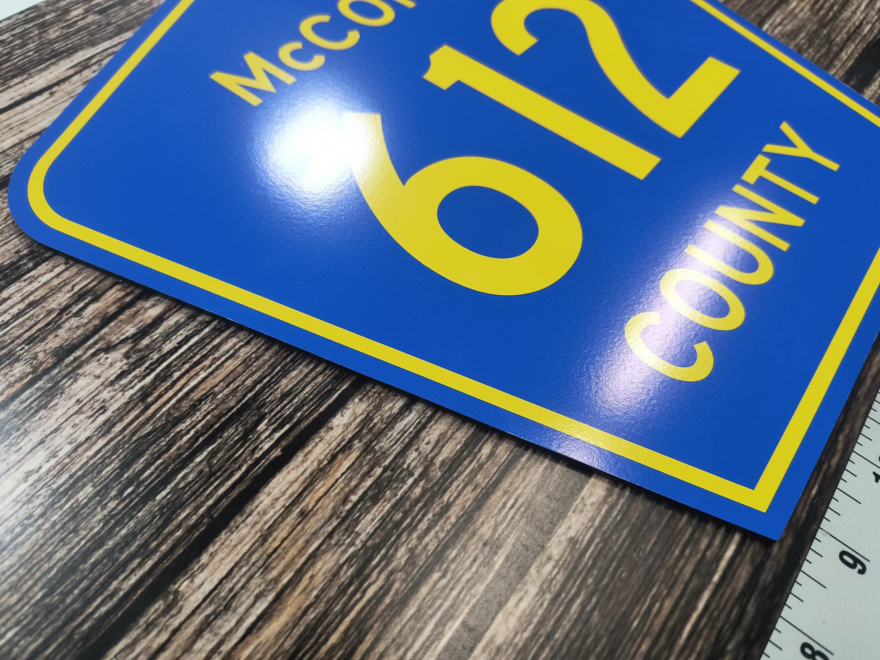 County Highway Road Sign - Personalized and Custom Sign Gift! Durable ...