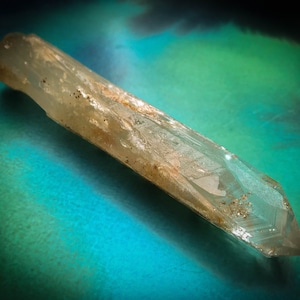 Columbian Lemurian Light Blue Mist Quartz Crystal Point (81g)
