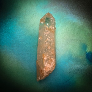 Columbian Lemurian Light Blue Mist Quartz Crystal Point (67g)