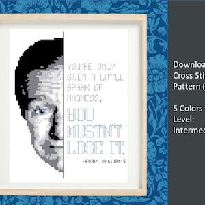 Spark of Madness Cross Stitch Pattern