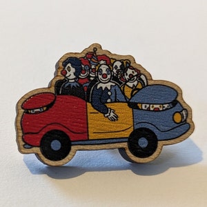 Clown Car Wooden Pin
