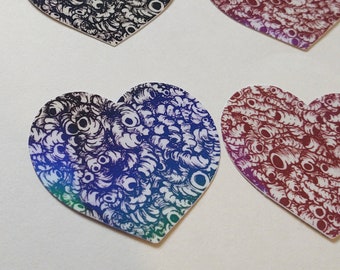 Maggot Heart Holographic Sticker