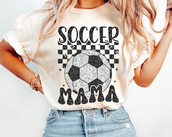 Fútbol mamá camiseta de gran tamaño deportes mamá camiseta lindo fútbol mamá camisa fútbol mamá regalo temporada de fútbol mamá era fútbol camisa regalos de fútbol