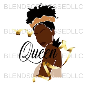 Fille noire Mag Queen PNG/Comme une soeur png/Sœur surdouée/Se mariera bien avec une demoiselle d'honneur/Meilleure amie/Maman et moi/Motivation amour-propre