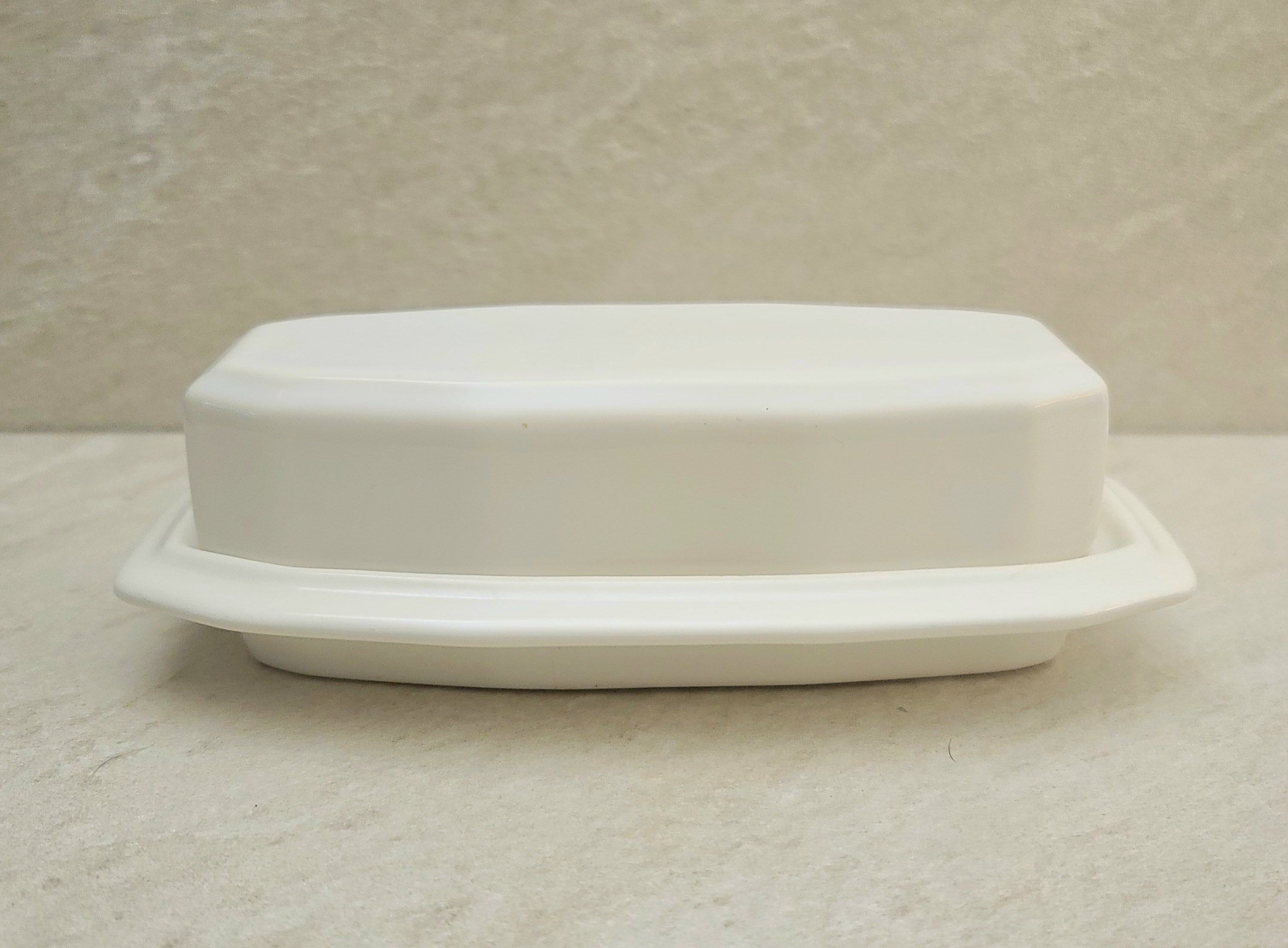 Vintage 1960's Pfaltzgraff Heritage White Butter Dish