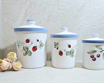 Vintage J.L. Clark Metal Tin Nesting Canister Set Pillsbury