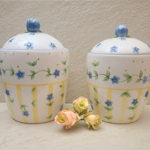 Pfaltzgraff Melissa Pattern Ceramic Canister Set