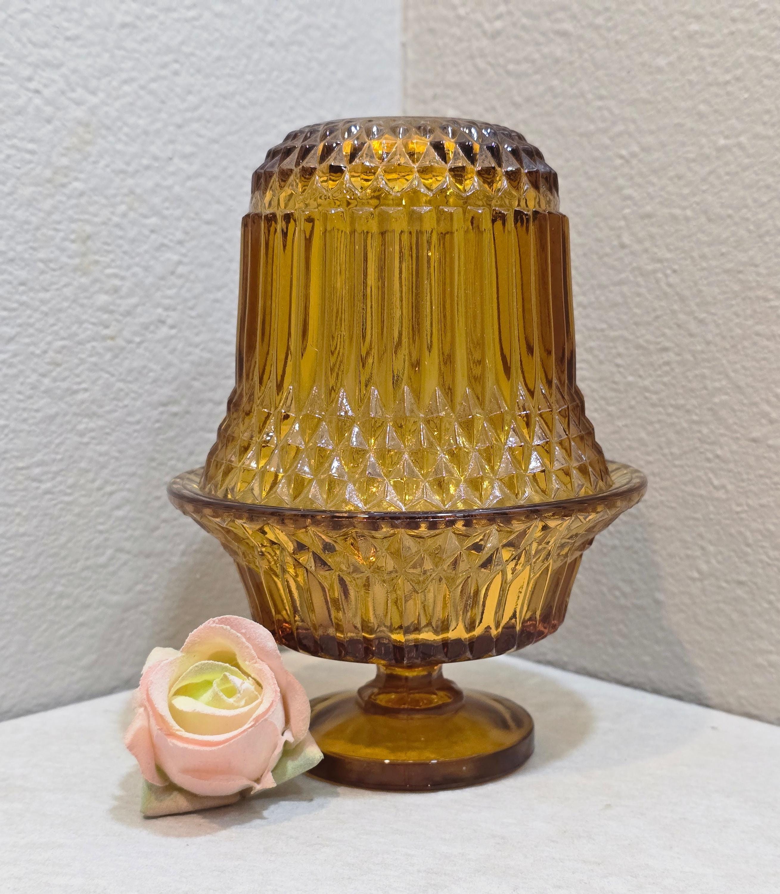 Amber Diamond Point Fairy Lamp - Etsy