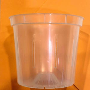 Transparent Slotted Liner for Orchid Pot Small (3 inch / 8 cm Diameter) 3D Printed Pots
