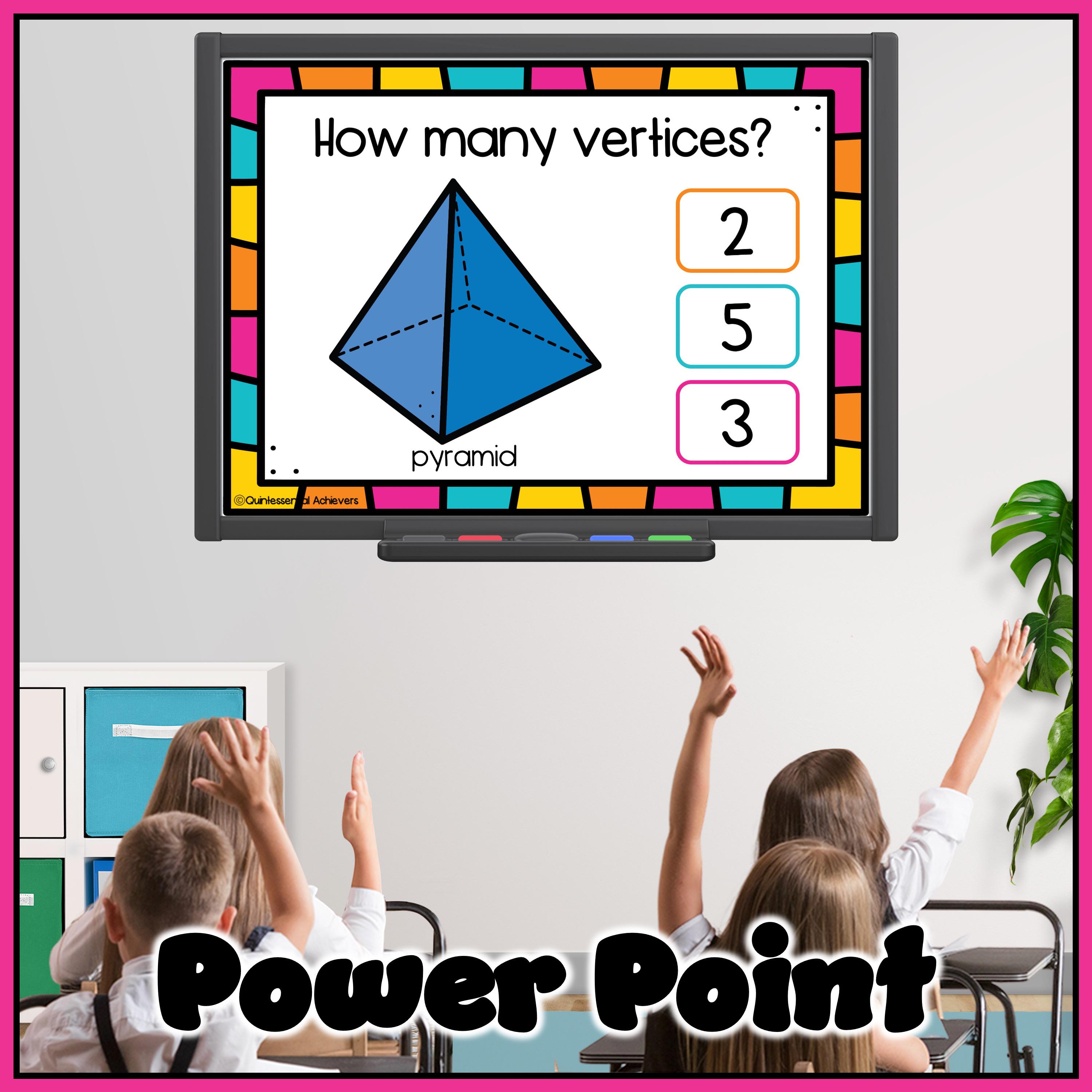 3D Shapes Attributes Task Cards | Edges, Faces, Vertices | Kindergarten ...