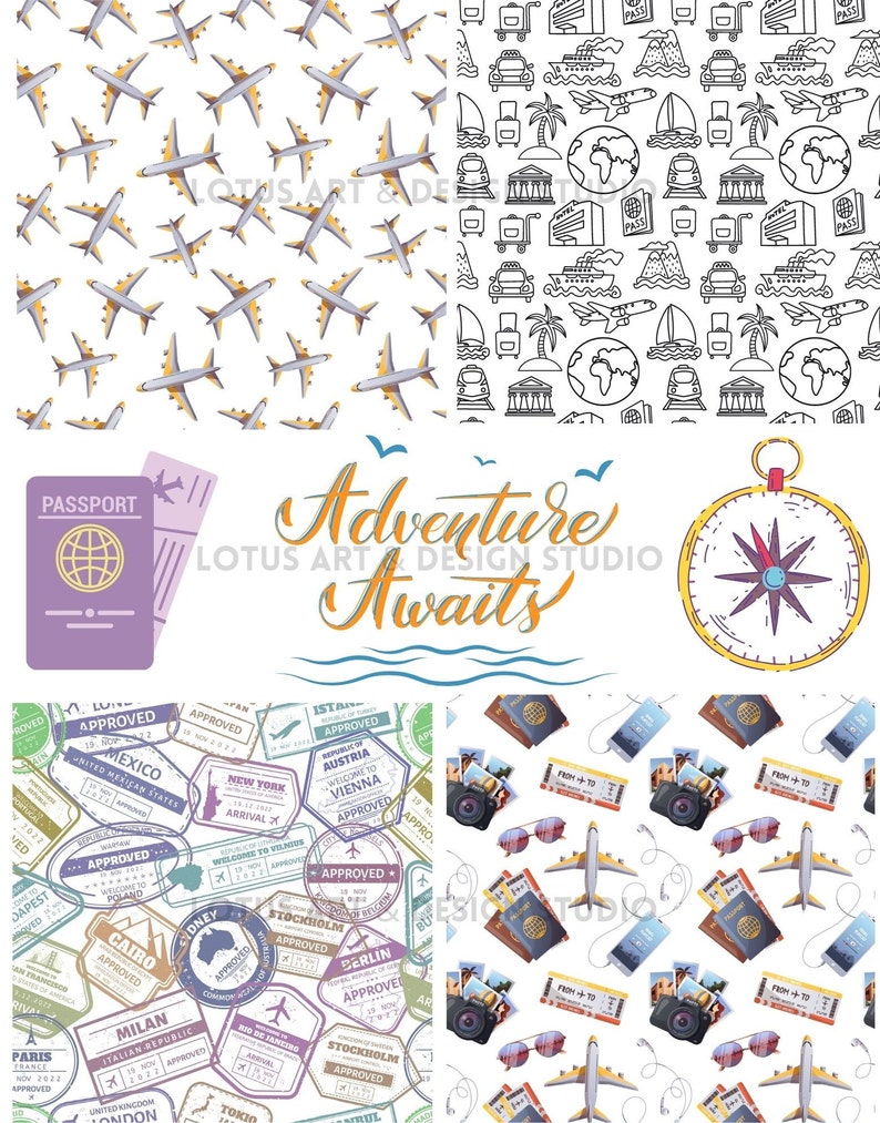 Printable Collage Sheets Digital Download for Mixed Media, Junk