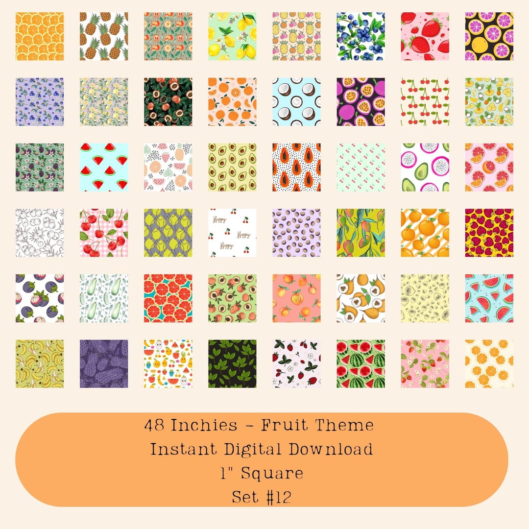 Fruit Theme Inchies: 1
