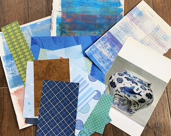 Mystery Paper Pack, Junk Journal Mixed Media, Scrapbook Collage Supplies