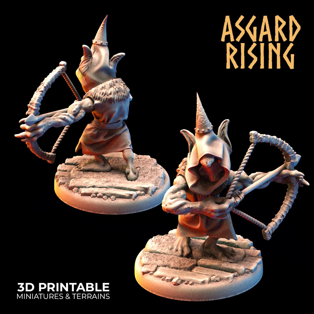 Goblin Sharpshooter Tabletop RPG Miniature Asgard Rising Etsy