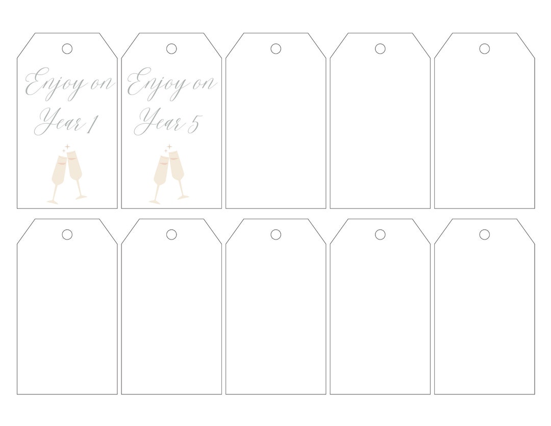 Christmas Gift Tag Canva Template Etsy