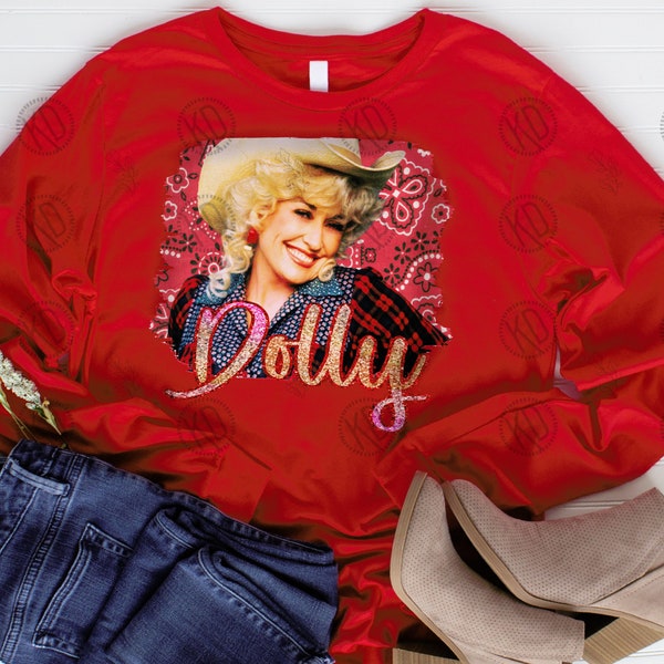 Dolly Parton Western Design Tendance Png Sublimation 300 DPI