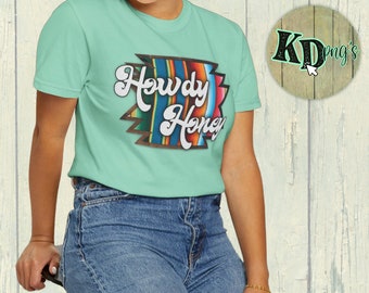 Howdy Honey Western PNG, Cowgirl Shirt Design (Digital Download)