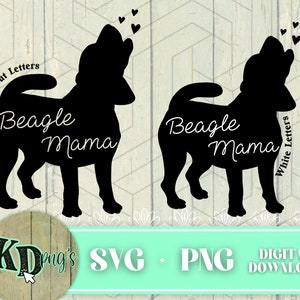 Beagle SVG, Beagle PNG, Dog Mom SVG, Beagle Sublimation Design