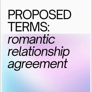 Relationship Agreement 8 page - Digital PDF