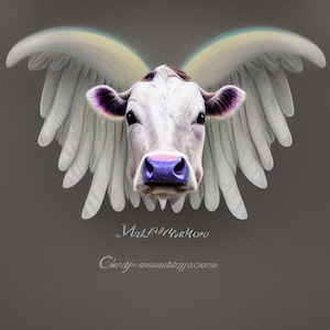 Mucca con le ali