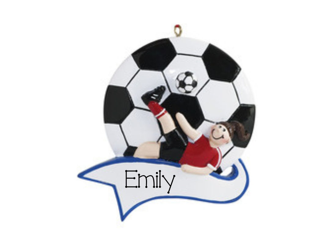 Personalized GIRL Soccer Ornament Custom Gift Sports Etsy