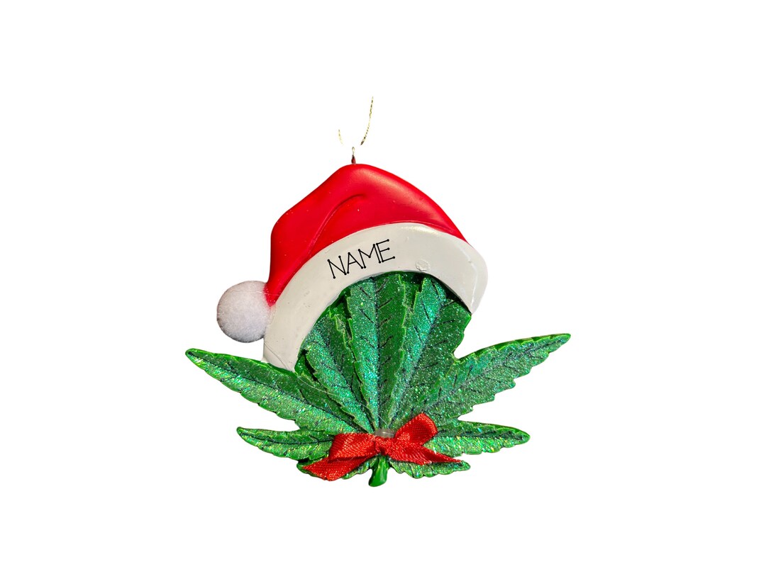 Personalized Marijuana Cannabis Ornament, Custom Gift, Novelty