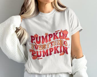 Retro Pumpkin Everything PNG: Fall Sublimation Design (Commercial License)