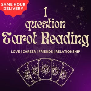 In-Depth One Question Reading | Same Hour Tarot Reading | Accurate Psychic Reading | Tarot