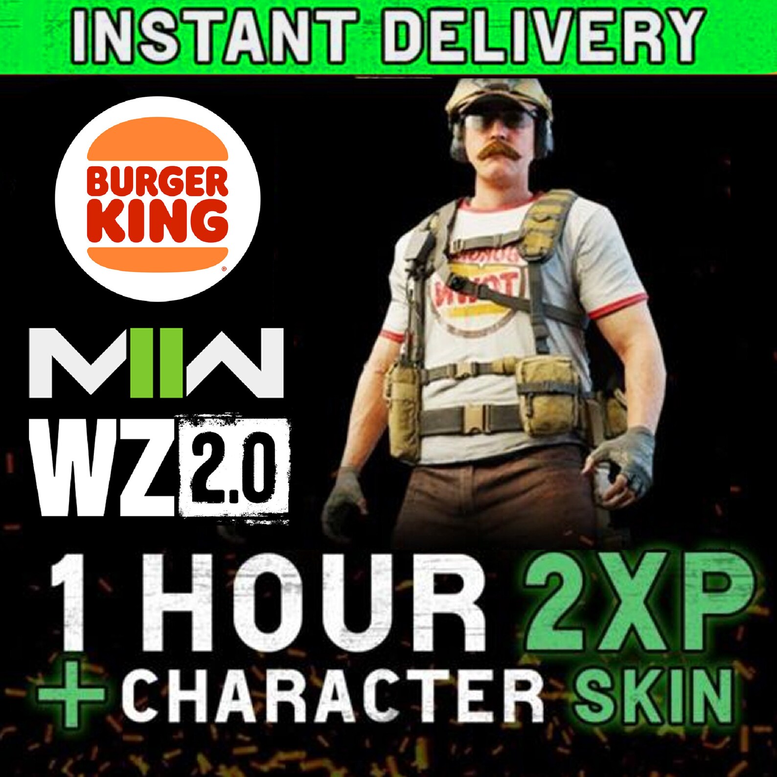 BEST PRICE I Burger King MW2 Operator Skin Burger Town 2XP Etsy
