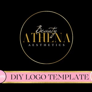 DIY Premade Logo Template, Beauty logo template, boutique logo template, Salon logo template, Make up artist logo template