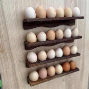 Wodden Egg Shelf - 4 Pack