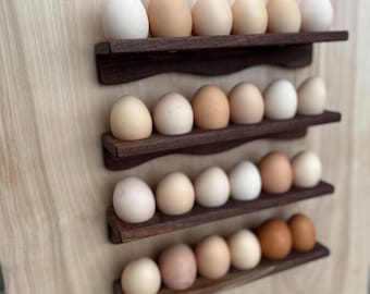 Wodden Egg Shelf - 4 Pack