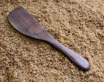 Wooden Spurtle Curved | Hand Made | Natural Tung Oil Finish