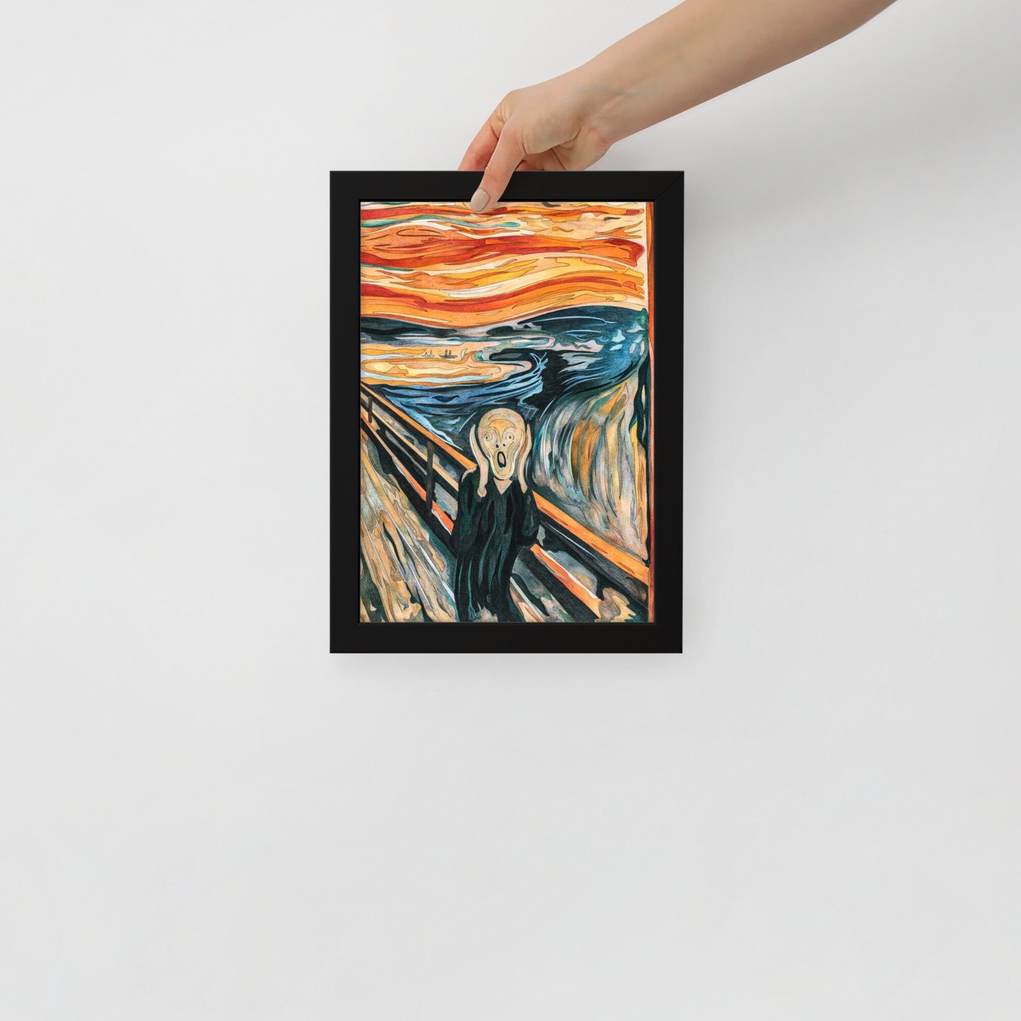 Vango Scream Famous Van Gough Scream Painting Art Print - Etsy