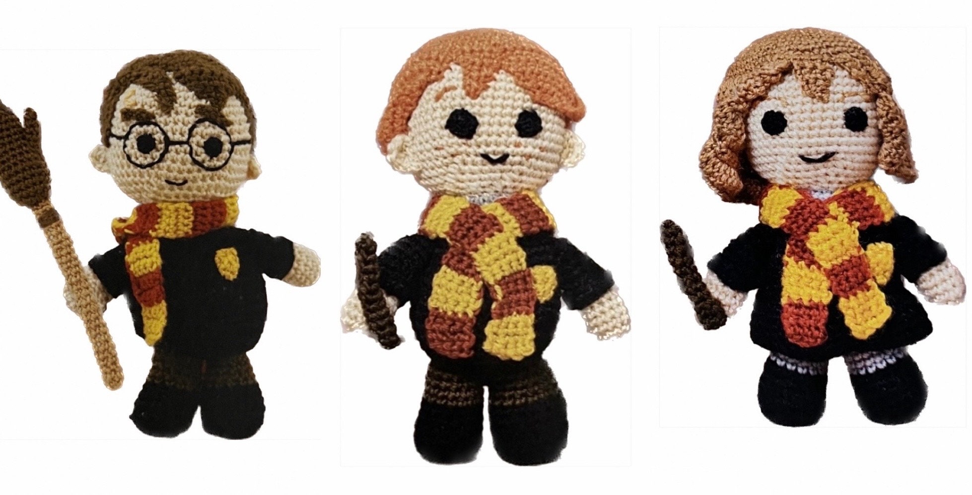 Harry Potter Crochet Kit Make Your Own Harry Potter/hermione Granger/ Ron Weasley Etsy UK
