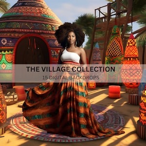 15 Village digitale achtergronden voor fotografiecomposities / Photoshop-achtergronden en overlays voor fotografen