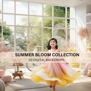 20 Summer Digital Backdrops,Maternity Digital Overlays,Photoshop Overlay, Photography Digital Background,Kids Wedding Portrait