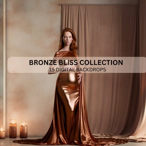 15 Bronze Portrait Studio Digital Backdrops, Digital Background Backdrop, Portrait Studio Backdrop Fine Art Texture