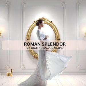 Roman Splendor Digital Backdrops: Maternity Photography Overlays (PDF)