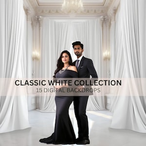 15 White Draped windows, White Room Backgrounds, Maternity Backdrop Overlays, Studio Backdrops, Digital Overlays, Fine Art Textures