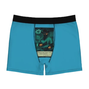 Artistic Men&#39;s Boxer Briefs with Unique Design, Funny Gift for Him, Comfortable Underwear, Holiday Gift Idea, Everyday Wear