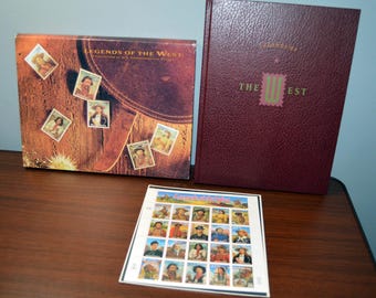 1993 USPS Legends of the West Book and Stamp Set